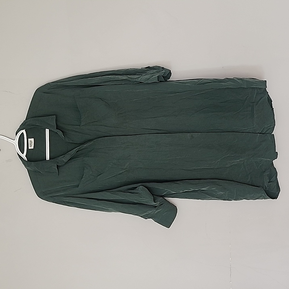 Weekday oversized green velvet dress